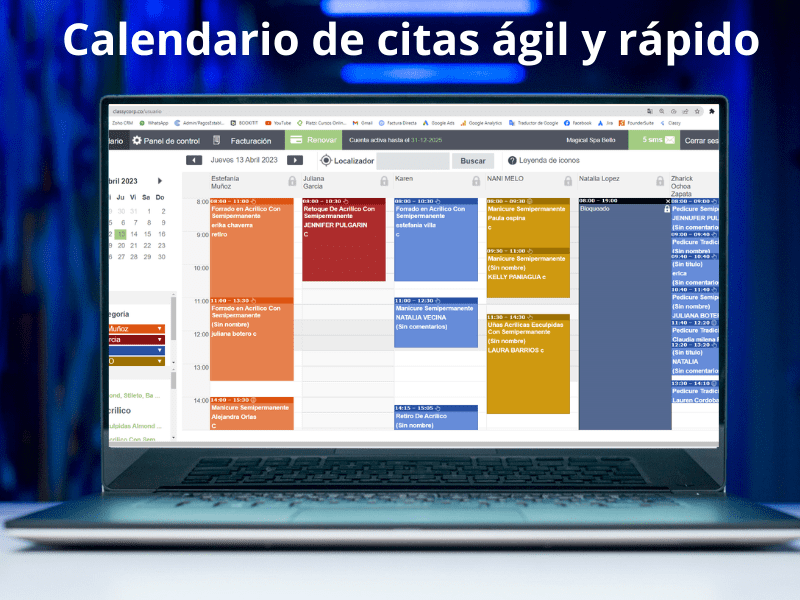 Calendario de citas-sistema de citas-reservas online-software de reservas